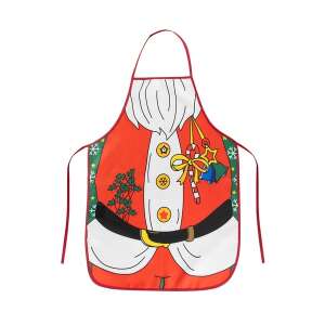 Santa Claus Christmas apron, red and white, 92x51 cm - Apron