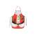 Santa Claus Christmas apron, red and white, 92x51 cm