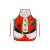 Santa Claus Christmas apron, red and white, 92x51 cm