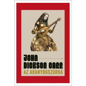 Az Aranyboszorka könyvborító John Dickson Carr-tól, egy arany nővel, aki lanton játszik - Sci-Fi könyv
