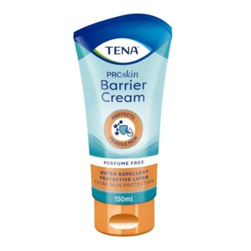 Tena ProSkin Barrier Cream, 150ml, wodoodporny, warstwa ochronna, dodatkowa ochrona skóry, bez zapachu