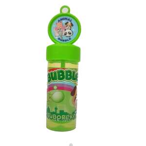 Suflător de bule Bedazzle cu animale, 80 ml, verde, cu câine, porc, panda și pisică pe capac - Bule de sapun