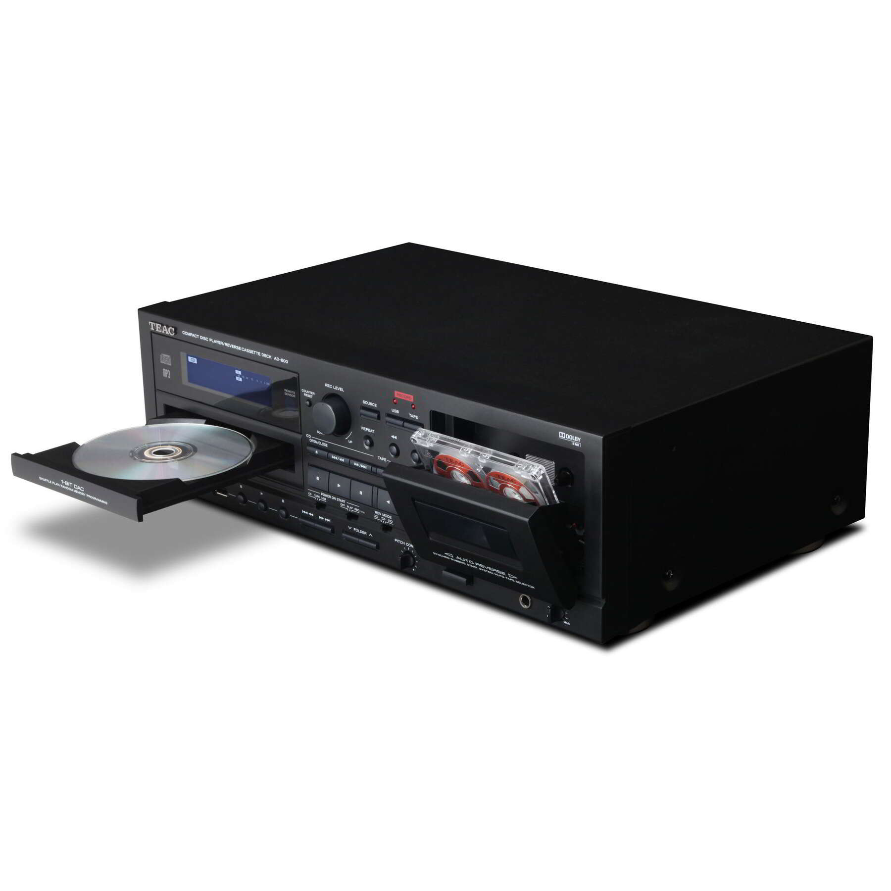 Teac ad-850-se cd lejátszó + kazettás deck - fekete