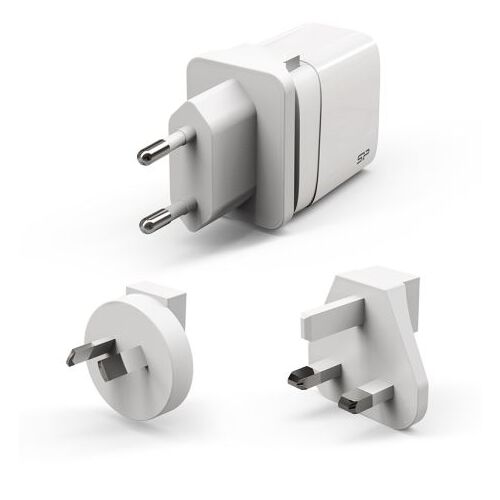 Silicon Power Boost Charger QM16 with EU, UK, and AU adapters