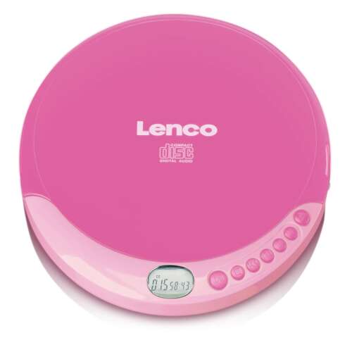 Lenco KCD-011 Kids CD-lejátszó - Rózsaszín 87940775