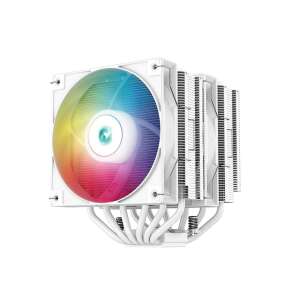 Cooler CPU DeepCool AG620 BK ARGB, alb, turn dublu, iluminare RGB - Ventilator de PC