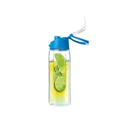 Vivamax Limonádé Készítő Palack 750 ml - Kék, Gyümölcsös Vízpalack, Gyümölcs Infúziós Palack, BPA Mentes, Tritan Műanyag, Szivárgásmentes, Tartós, Könnyen Tisztítható, Mosogatógépben Mosható, Sportpalack, Vízpalack Fedővel, Hidratáló Palack, Újrahasználható Palack, Környezetbarát Palack