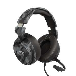 Trust GXT 433K Pylo vezetékes gaming headset mikrofonnal, szürke terepmintás - Trust