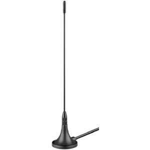 Goobay 67090 Omnidirekcionális Mini Mágneses Antenna, DVB-T2, DAB, TV Antenna, Digitális TV Antenna, Belső Antenna, Külső Antenna, Mágneses Talp - Goobay