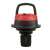 Girmi AP45 wet and dry vacuum cleaner, red and black, top view