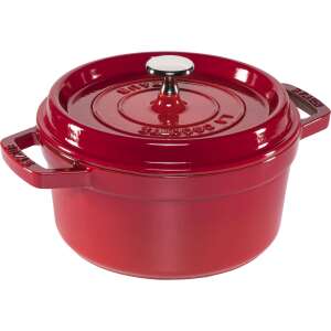 Staub La Cocotte 20cm piros öntöttvas edény, kerek, fedővel - Staub