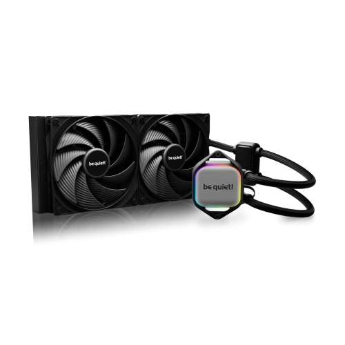 be quiet! Pure Loop 2 280mm chladič CPU s kvapalinovým chladením, čierny, s dvoma ventilátormi a RGB osvetlením