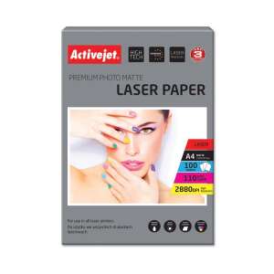 Papier fotograficzny ActiveJet Premium Matt Laser, A4, 100 arkuszy, 110 g/m², 2880 dpi - Artykuły biurowe