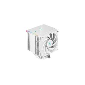 Cooler CPU DeepCool AK500 Digital WH PWM ARGB, alb, vedere din unghi - Ventilator de PC