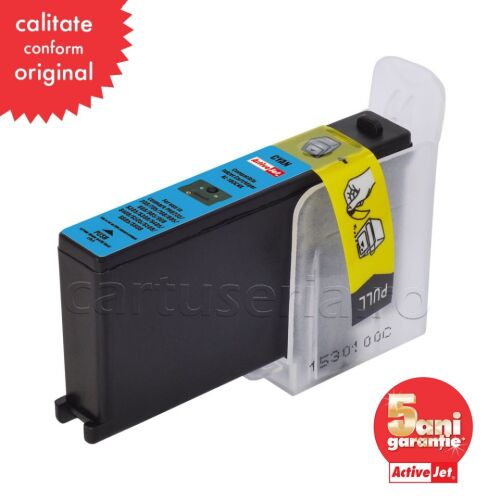 Kompatybilny wkład 100xl 108xl cyjan do Lexmarka 14n1069e, 13 ml, premium activejet, 5 lat gwarancji