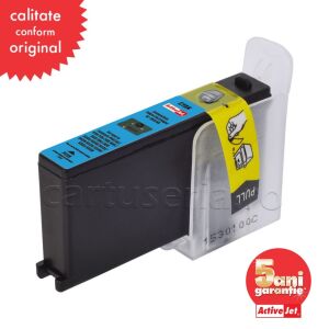 Съвместима касета 100xl 108xl cyan за Lexmark 14n1069e, 13 ml, premium activejet, 5 години гаранция