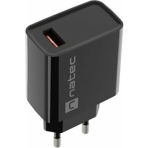 Încărcător de perete Natec Ribera NUC-2058 18W USB-A - Negru - Natec