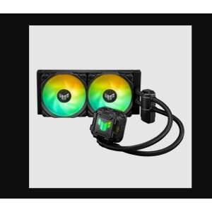 Asus TUF Gaming LC 240 II ARGB CPU liquid cooler, 240mm radiator, dual ARGB fans, black - ASUS PC Fan
