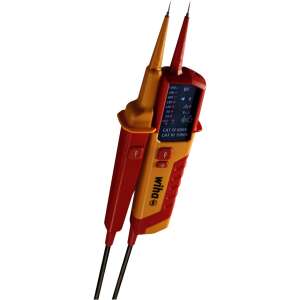 Wiha SB25516 Spannungs- und Durchgangsprüfer, rot und gelb, mit Sonden - Multimeter