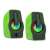Rampage RMS-G7 Falsetto 2.0 green and black USB powered desktop speakers with RGB LED lighting
