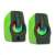 Rampage RMS-G7 Falsetto 2.0 green and black USB powered desktop speakers with RGB LED lighting