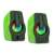 Rampage RMS-G7 Falsetto 2.0 green and black USB powered desktop speakers with RGB LED lighting