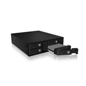 RaidSonic ICY BOX IB-2240SSK 4x2.5" SSD/HDD vstavaný rack, čierny, 5.25" zásuvka, hot swap, plug and play, uzamykateľný - Káble a príslušenstvo