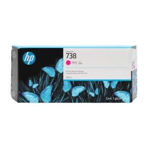 HP 738 Magenta Ink Cartridge, DesignJet T850 - Computers and Accessory