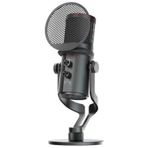 AVerMedia Live Streamer MIC 350 USB kondenzátor mikrofon, fekete, popszűrővel és állítható állvánnyal - Mikrofon