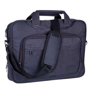 Addison 315015 15.6 inch laptop bag in gray, angled view - Laptop Bag and Case