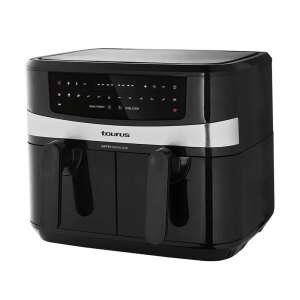 Friteuza cu aer Taurus AF2600D Digital Duo, negru, capacitate 4,5L, coșuri duble - Cuptoare cu aer cald