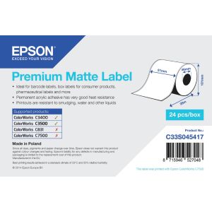 Epson Premium Multipurpose fehér címke C33S045417 méretekkel - Nyomtató, nyomtató kellékanyag
