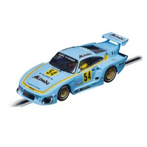 Carrera Digital 132 Porsche Kremer 935 K3 slot autó, kék és sárga verseny autó a 54-es számmal - Carrera