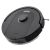 Angled view of Roborock Q5 Pro black robot vacuum cleaner with mop attachment