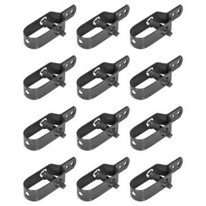 vidaXL 12 db szürke huzalfeszítő drótkerítéshez 100 mm