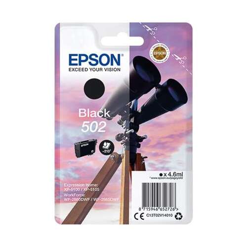 Epson 502 Eredeti Tintapatron Fekete