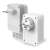 TP-Link TL-WPA7619 Powerline Adapter készlet, 2 db, fehér, ferde nézet