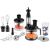 Lafe BZL001 6-in-1 hand blender set with accessories and food ingredients