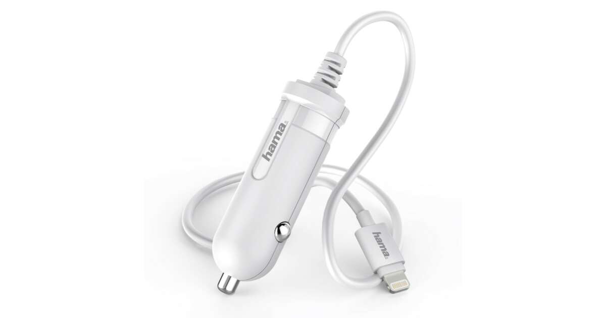 Hama 178303 iPad/iPhone Lightning (MFI) 2.4A weißes Autoladegerät 87972573