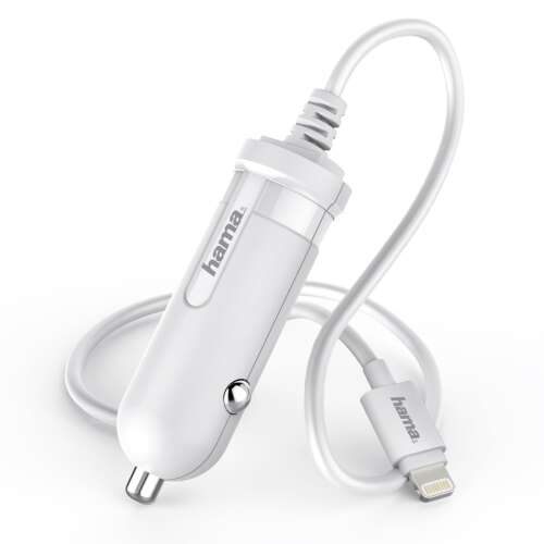 Hama 178303 iPad/iPhone Lightning (MFI) 2.4A weißes Autoladegerät 87972573