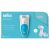 Braun Silk-épil SE5-545GS Epilator, Carrying case, 28 tweezers, Face brush, Non-slip handle, 3 accessories, White-Blue 87972878