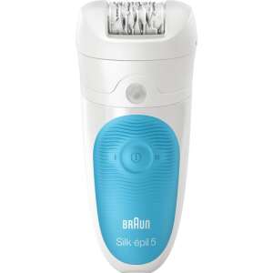 Braun Silk-épil 5 epilator, white and blue, wet and dry, cordless, for smooth skin - Epilator