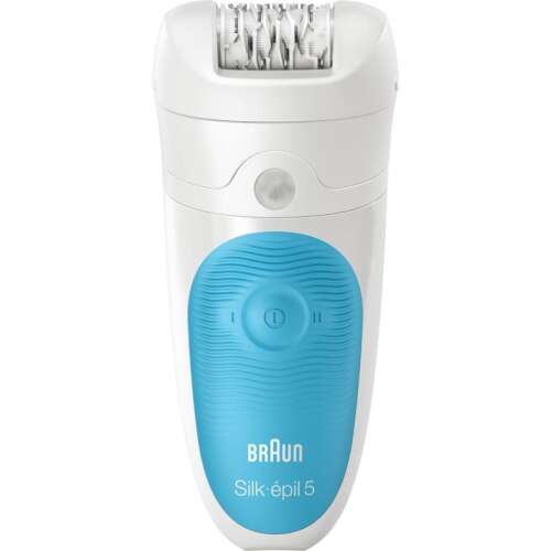 Braun Silk-épil 5 epilator, white and blue, wet and dry, cordless, for smooth skin