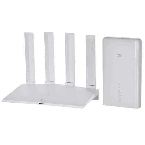 ZTE MC889+T3000 5G Router mit vier Antennen und einer separaten Einheit