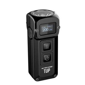 Nitecore TUP zseblámpa, fekete, 1000 lumen, 180 méteres hatótáv, újratölthető, LCD kijelzővel - Nitecore