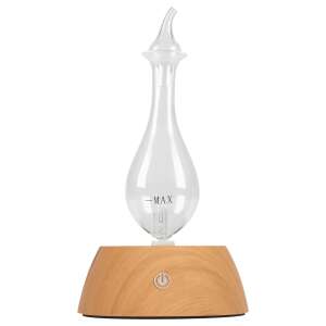 HOME Aroma diffúzor, AD 15 P, aromaolaj diffúzor, üveg palack, fa alap, színváltó hangulatfény - Levegőkezelés