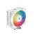 CPU охладител DeepCool Gammaxx AG400 WH ARGB, бял, RGB осветление, страничен изглед