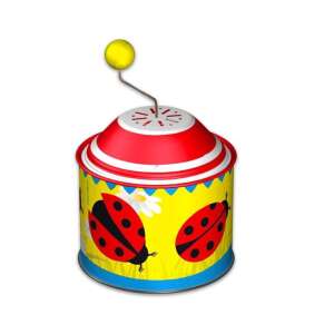 Lena - Katicabogaras Zenedoboz - Fém - 8x8x11cm