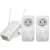 Strong Powerline WF 600 TRI FR Powerline Adapter-Set, 3er Pack, weiß, schräge Ansicht