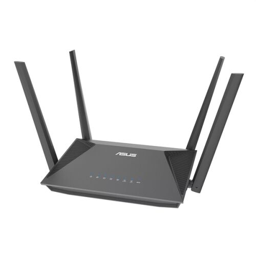 ASUS RT-AX52 AX1800 WiFi 6 рутер 3/4 изглед